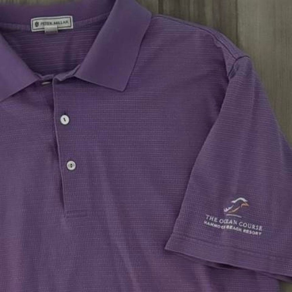 Peter Millar purple polo shirt Size XL‎